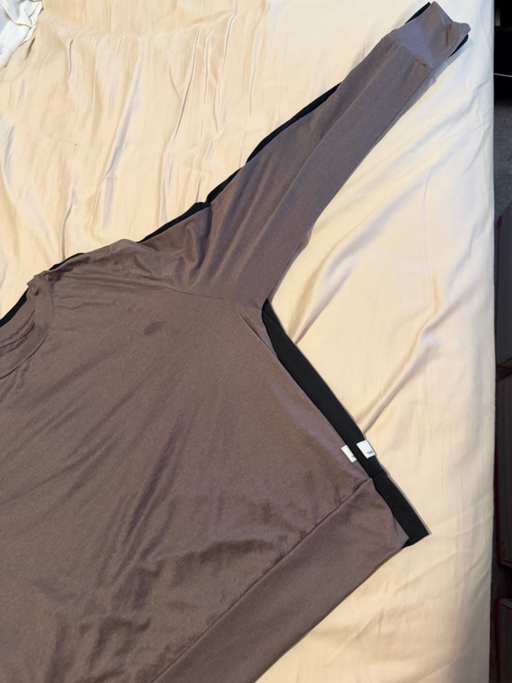 Women’s Long Sleeve Tee - Brown & Black - Picture 5 of 5